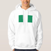 Hoodie met capuchon en vlag van Nigeria