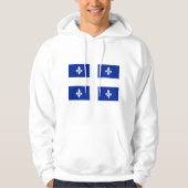 Hoodie met capuchon en vlag van Quebec, Canada (Voorkant)