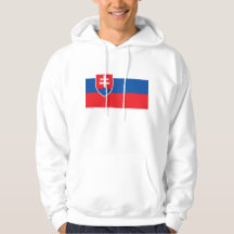 Hoodie met capuchon en vlag van Slowakije