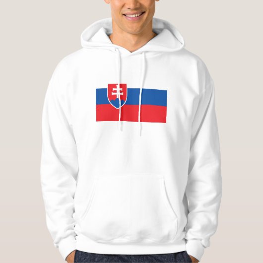 Hoodie met capuchon en vlag van Slowakije (Voorkant)