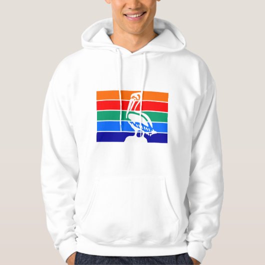 Hoodie met capuchon en vlag van St. Petersburg (Voorkant)