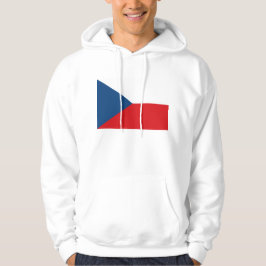 Hoodie met capuchon en vlag van Tsjechië
