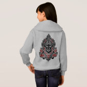 Hoodie met driehoek typografie ontwerp (Achterkant volledig)