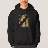 Hoodie met een gouden slang design "niet van u" (Voorkant)