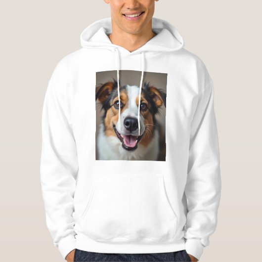 Hoodie met een schattig hondengezicht (Voorkant)