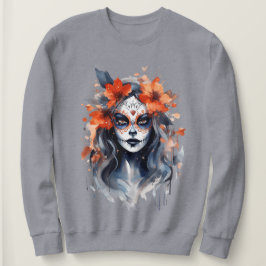 Hoodie met een schattige kleine heks voor Hallowee Trui