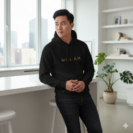 Hoodie met eigen naam voor mannen, comfortabel en