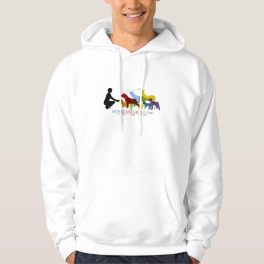 Hoodie met gekleurde Logo (Voorkant)