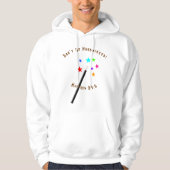 Hoodie met houten wind (Voorkant)