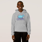 Hoodie met Melville School logo (Voorkant volledig)