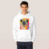 Hoodie met Pug (Voorkant volledig)