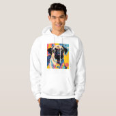 Hoodie met Pug (Voorkant volledig)