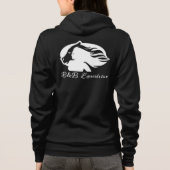 Hoodie met rits - White B&B Logo (Achterkant)