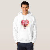 Hoodie met Valentijns ontwerp (Voorkant volledig)