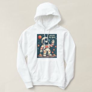 Hoodie met Valentijns ontwerp