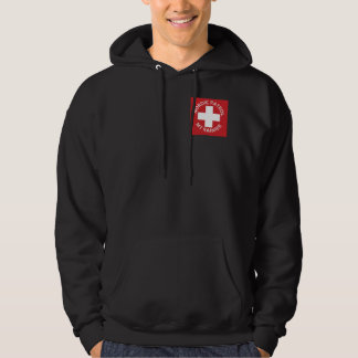 Hoodie met voorzak logo