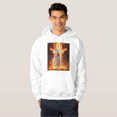 Hoodie met vuur vrouwen print (Voorkant volledig)