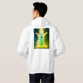 Hoodie met vuur vrouwen print (Achterkant volledig)