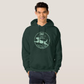 Hoodie Mint Green Front Logo (Voorkant volledig)