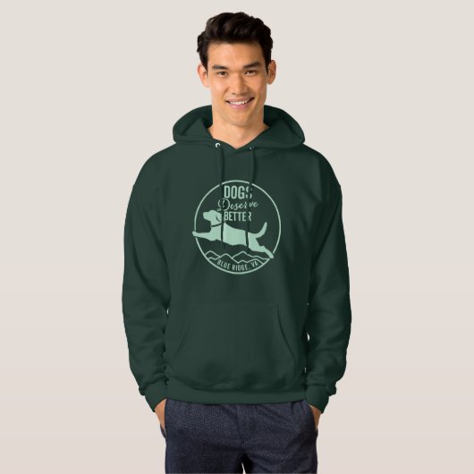 Hoodie Mint Green Front Logo (Voorkant volledig)