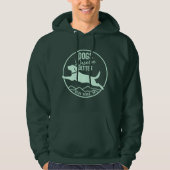 Hoodie Mint Green Front Logo (Voorkant)