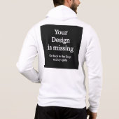 Hoodie mit Reissverschluß - Druck hinten (Achterkant)