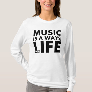 Hoodie: Muziek is een manier van leven T-shirt