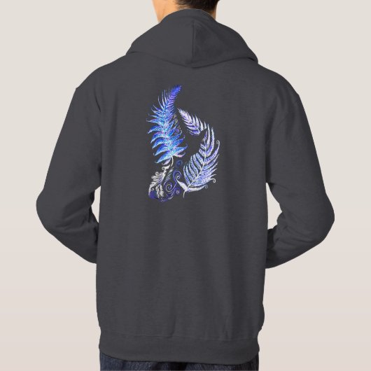 Hoodie New Zealand Fern Design (Achterkant)