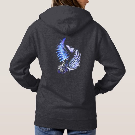 Hoodie New Zealand Fern Design (Achterkant)