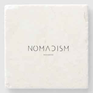 Hoodie Nomadism Records Zwarte Logo Stenen Onderzetter