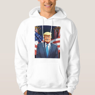 HOODIE ontwerp van Donald Trump met weinig glimlac