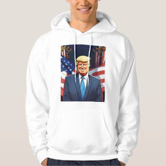 HOODIE ontwerp van Donald Trump met weinig glimlac