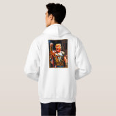 HOODIE ontwerp van Donald Trump met weinig glimlac (Achterkant volledig)