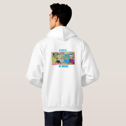 HOODIE R.B.U.X. UNIQUEX (Achterkant volledig)