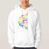 Hoodie Rainbow Hearts (Voorkant)