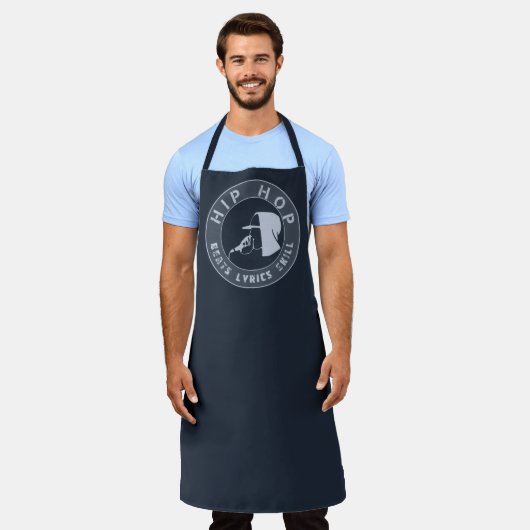 HOODIE RAPPING OP DE MIC Hip Hop Schort (Gedragen)