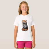 Hoodie Rode Panda Kinderen T-shirt (Voorkant volledig)