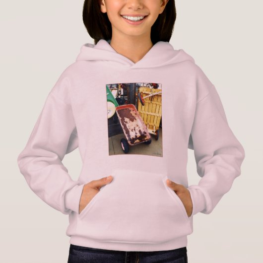 Hoodie-shirt voor het Kind met vuursteenkleurige w (Voorkant)