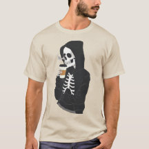 Hoodie Skeleton Drink koffie