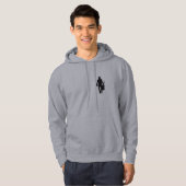 hoodie sweater gitarist (silhouet) (Voorkant volledig)