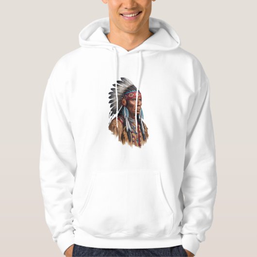 Hoodie, Sweatshirt - Indianen (Voorkant)