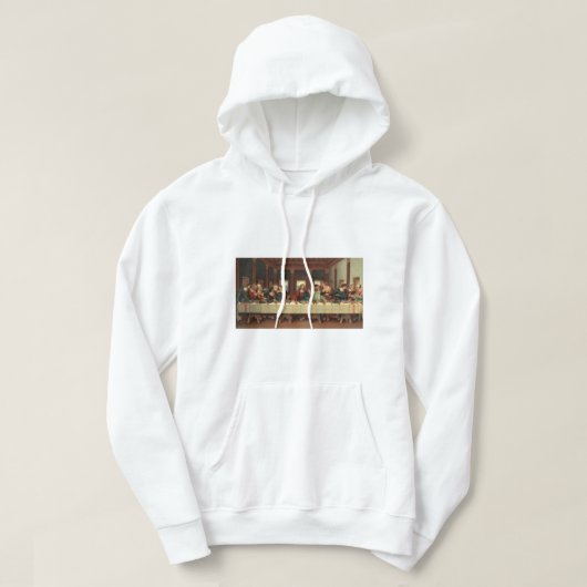 Hoodie van mannen - Pas het laatste Supper aan (Design voorkant)