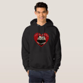 Hoodie van Panda Valentijns (Voorkant volledig)