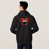Hoodie van Panda Valentijns (Achterkant volledig)