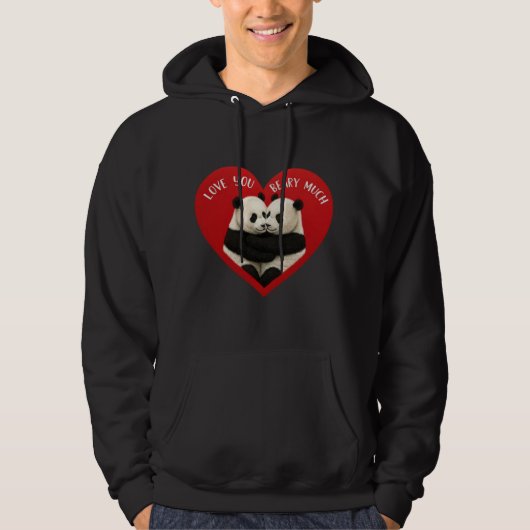 Hoodie van Panda Valentijns (Voorkant)