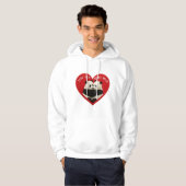 Hoodie van Panda Valentijns (Voorkant volledig)