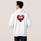 Hoodie van Panda Valentijns (Achterkant volledig)
