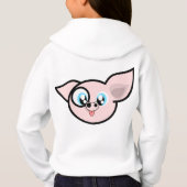 Hoodie varken roze voor kinderen T-start meisjes e (Achterkant)