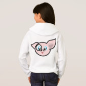 Hoodie varken roze voor kinderen T-start meisjes e (Achterkant volledig)
