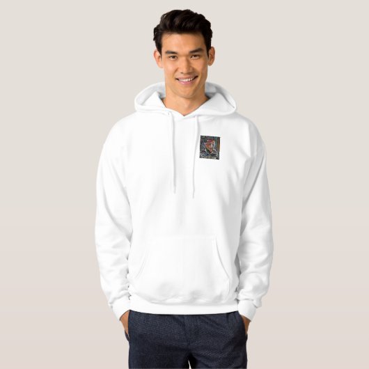 Hoodie Volodymyr Zelensky art abstracte (Voorkant volledig)